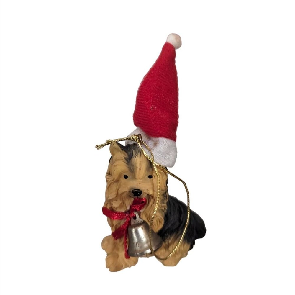 Yorkie dog christmas ornament  Holiday Yorkshire Terrier 3‎ inch
